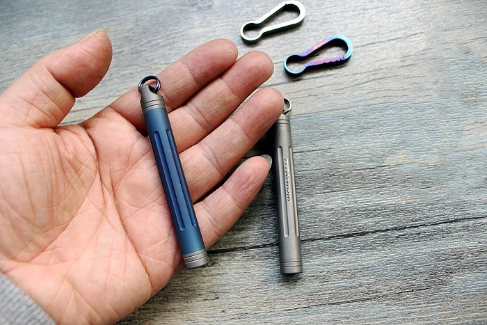 Titanium Portable Sealing Pore Waterproof Can Bottle Toothpick Waterproof Box Waterproof Bin EDC Toothpick Ear Spoon