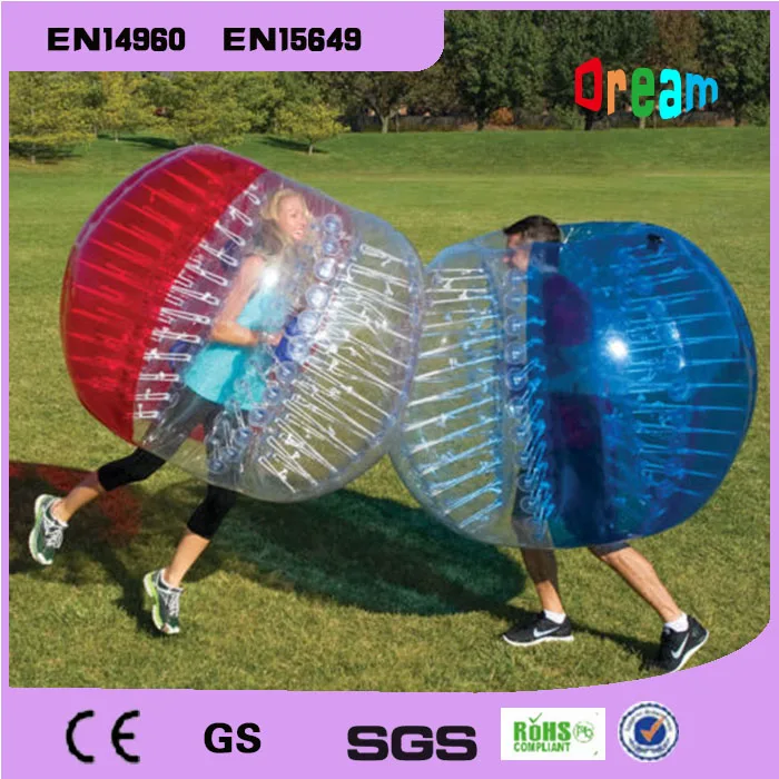 Free Shipping 1.5m PVC Zorb Ball Inflatable Human Hamster Ball Inflate Ball Bubble Football Bubble Soccer Sports Ball