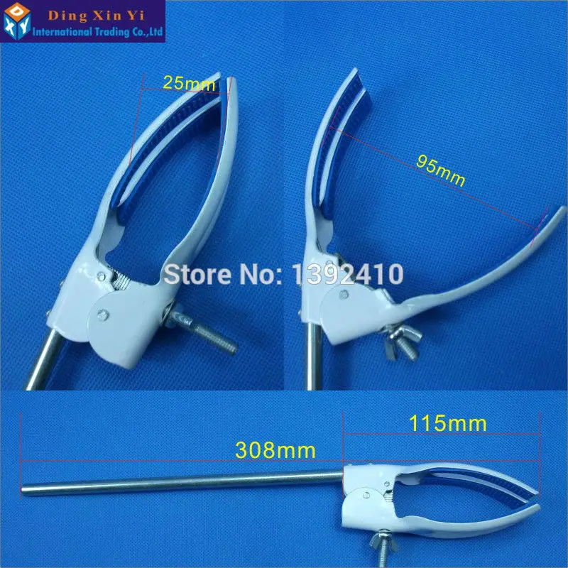 High quality Long handle multifunction Flask Clamp 308mm metal Holder Lab condensing tube tongs Universal flask Clip