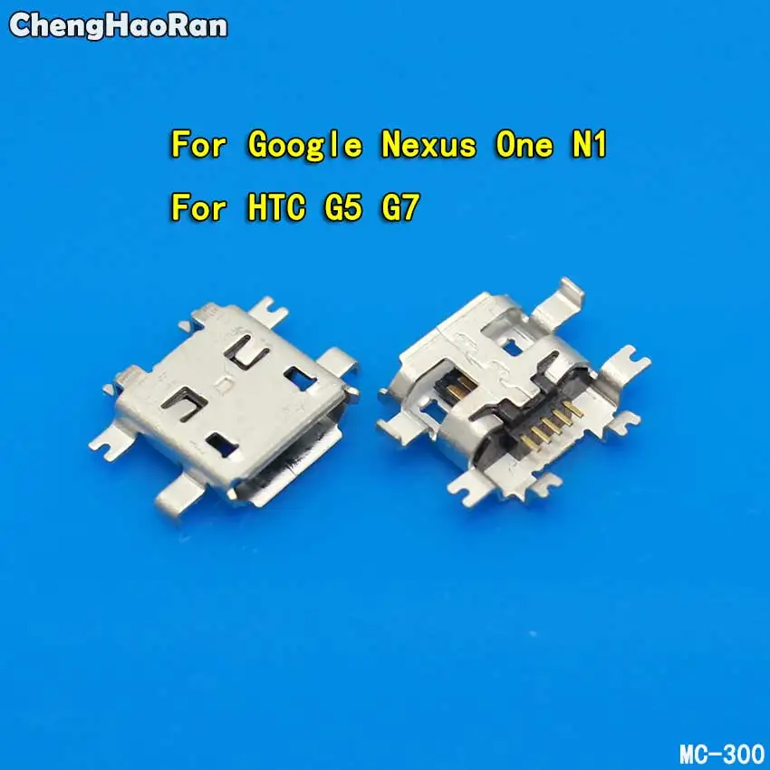 

ChengHaoRan 10pcs Micro USB 5pin B type Female Connector For Google Nexus One N1 Micro USB Jack Charging Socket For HTC G5 G7