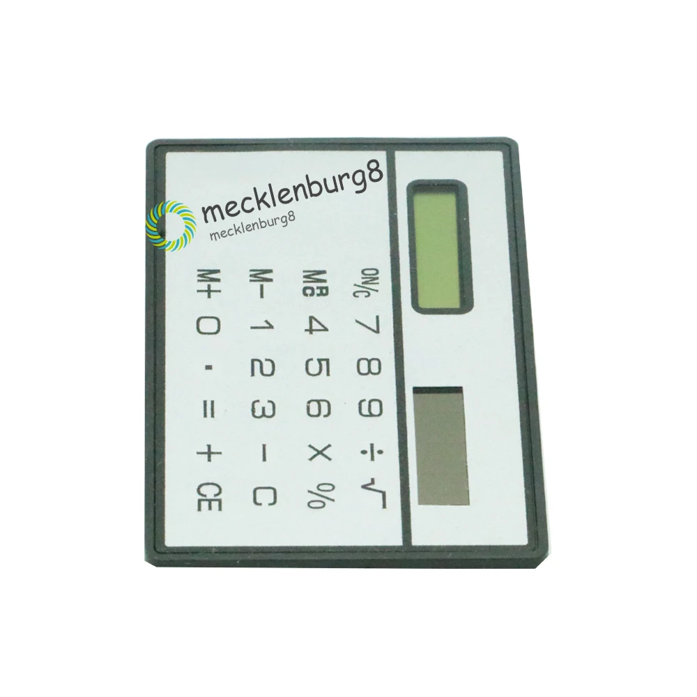 8 Digits Ultra Mini Slim Credit Card Size Solar Power Calculator Small Pocket mini calculator