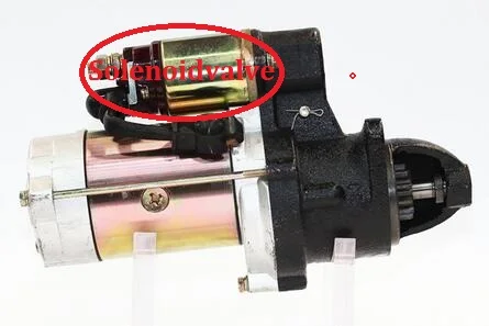 Free Shipping solenoidvalve electromagnetic valve magnetic valve solenoid switch USE ON QDJ1516C 12V 11 teeth 4kW =Old QDJ151C