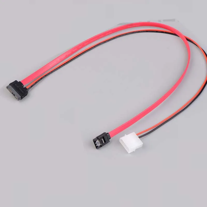 7 + 6 دبوس Slimline SATA كابل ل سليم لاتوب SATA DVD CD-RW محرك كابل الطاقة الكمبيوتر سهلة التركيب لاتوب dvd rom إلى جهاز الكمبيوتر