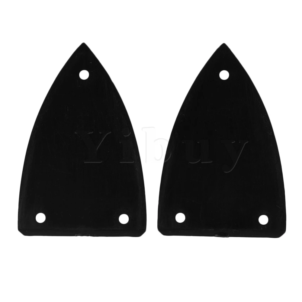 

Yibuy Black Plastic 1ply Guitar Triangle Truss Rod Cover 3 Holes Musical Instruments Parts Replacement