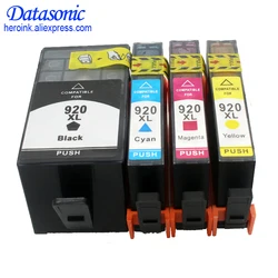 4PK Full ink cartridge For hp 920 XL compatible for HP Officejet 6000 6500 Wireless 6500A 7000 7500 7500A printer with chip