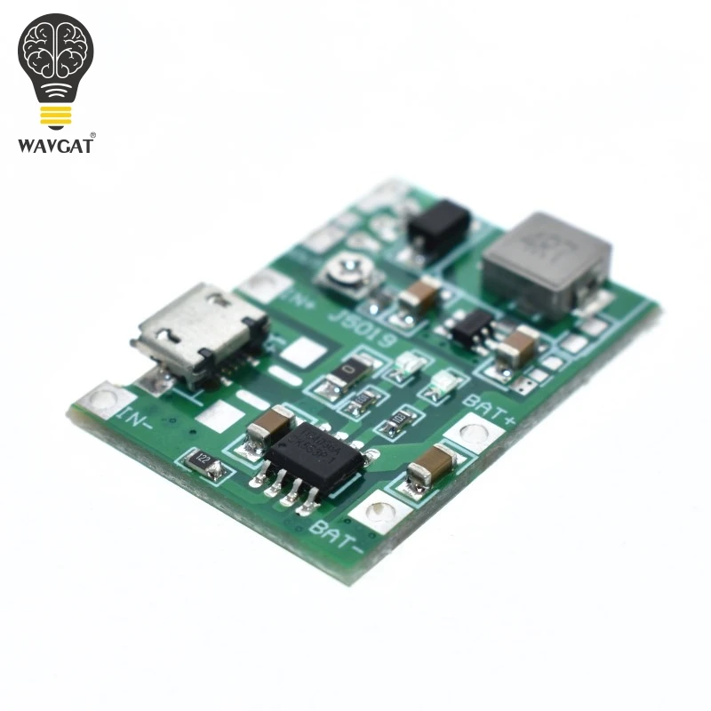 Lithium Li-ion 18650 3.7V 4.2V Battery Charger Board DC-DC Step Up Boost Module TP4056 DIY Kit Parts.