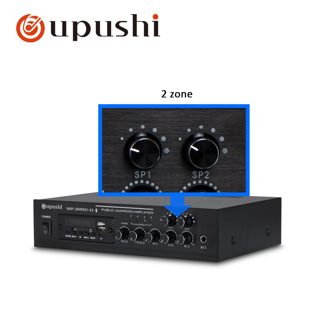 Bluetooth amplificatore 50w di potenza digitale amplificatore 80w di piccola dimensione USB amp con scheda SD, a distanza di controllo per Oupushi casa altoparlanti