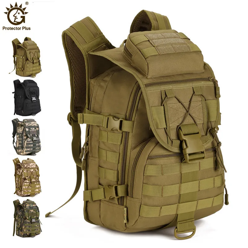 Tactical Military Backpack, 900D Nylon Backpack, Army Rucksack, Outdoor Camping, Hiking, Hunting Bag, 40L