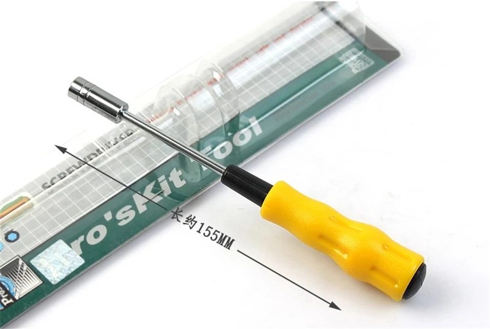 1 pcs Proskit 19400-M3/M3.5/M4/M4.5/M5/M5.5/M6 Hex Multi-purpose Screwdriver Opening Tool Repair Non-Magnetic Long Hex