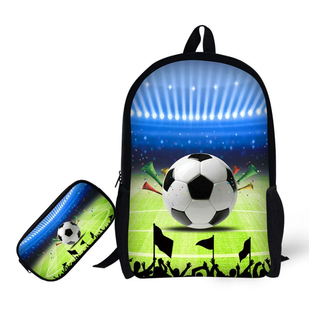 

3D ball Printing Children Backpack+Pencil case for High School Backpacks for Primary school students Teenagers Mochila