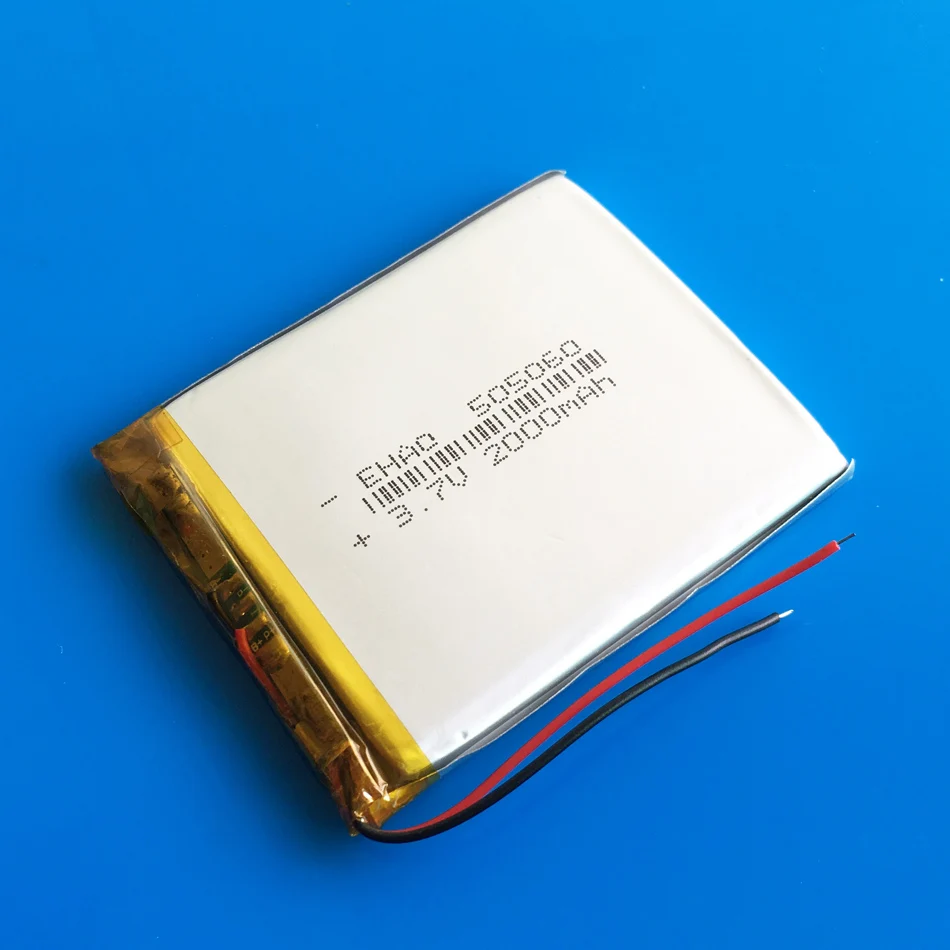 5 x pcs Lipo Lithium Polymer Rechargeable Battery 3.7v 2000mAh 505060 For MP5 Power Bank Speaker video game GPS Mobile Phone