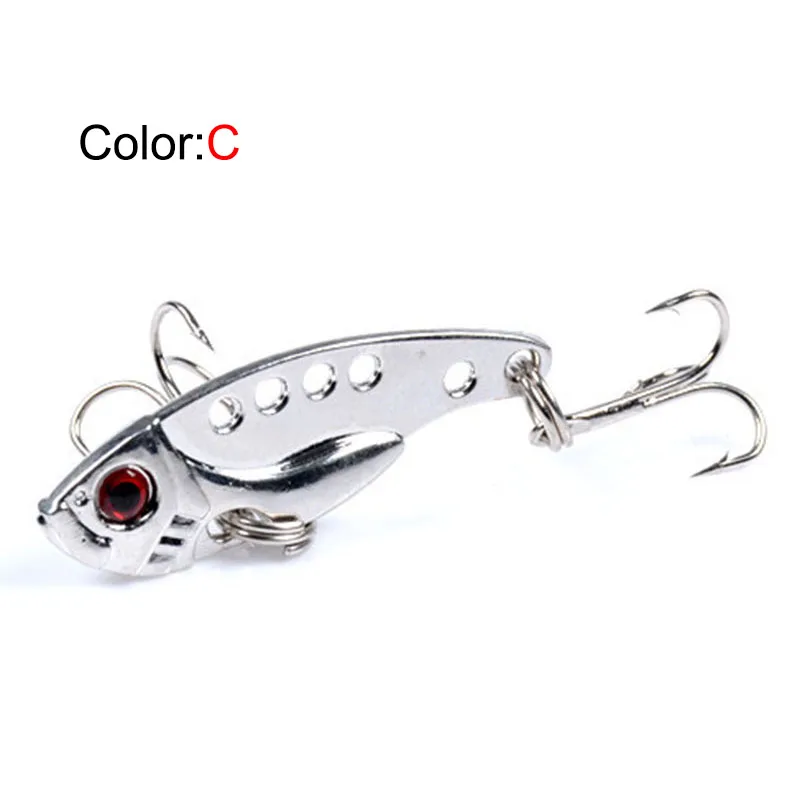 1 Pcs Metal VIB Lures 3.8/7/11g Vibrations Spoon Lure Fishing Bait Bass Artificial Hard Bait Cicada Lure VIB Bait 3D Eyes image 6