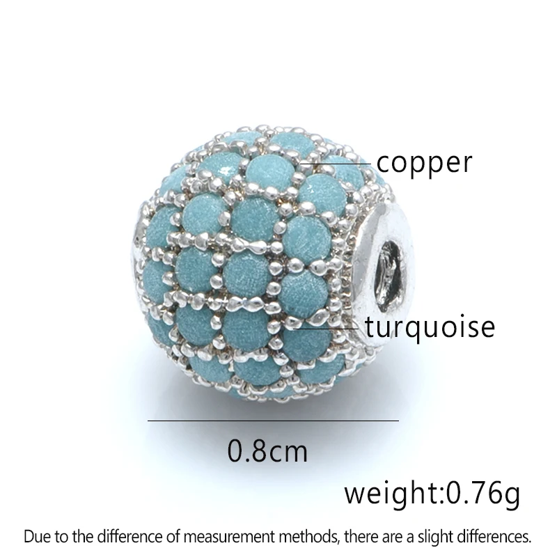 1PCS 8mm Round Beads Jewelry Accessories for Bracelet Necklace Earrings Making DIY Handdmade Jewelry Making Findings