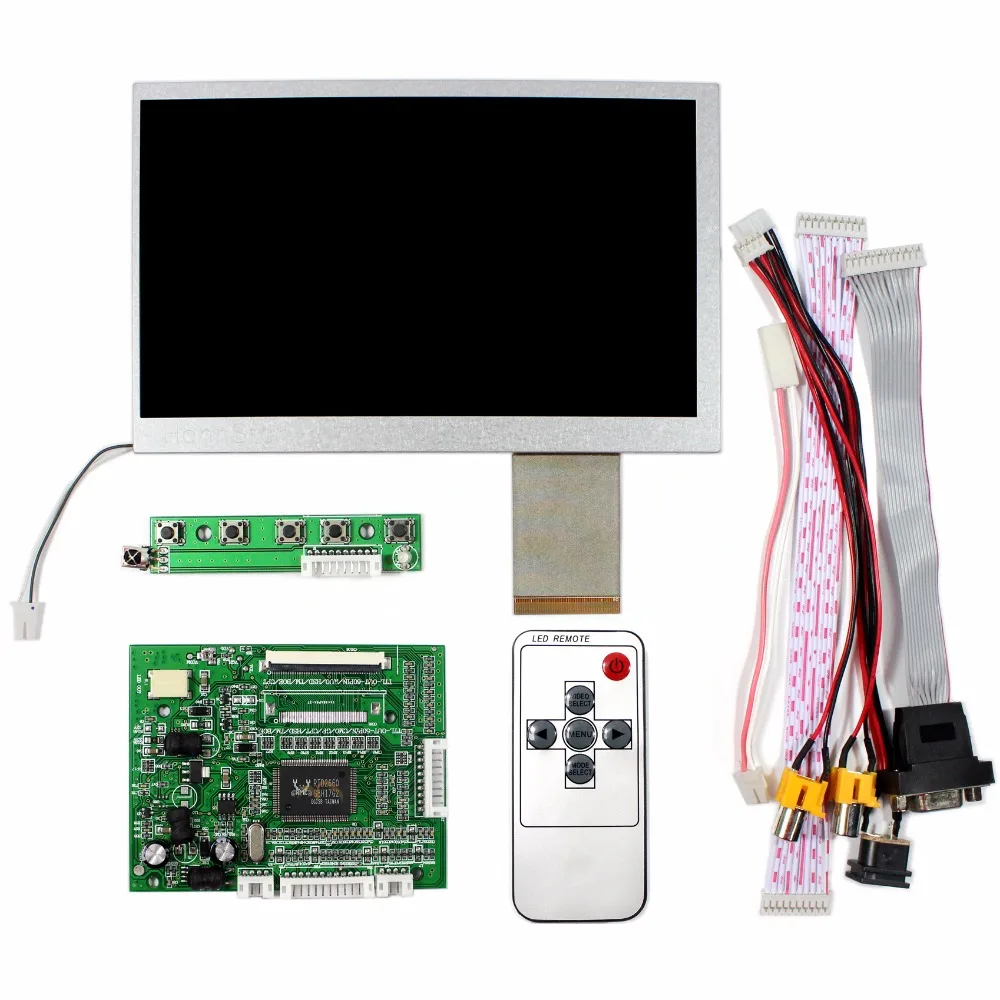 Vga 2AV Retromarcia Lcd Scheda Del Controller con 7 "HSD070IDW1 800X480 Schermo Lcd