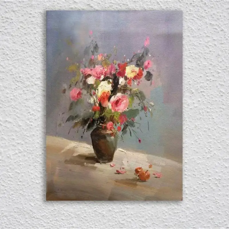 

Oil Paintings for Living Room Wall, Hand Painted Decorative Flower Wall Picture, Impressionist Canvas Art,