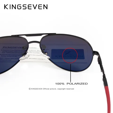 Мужские солнцезащитные очки KINGSEVEN K725 - стиль и защита UV400 — изображение товара