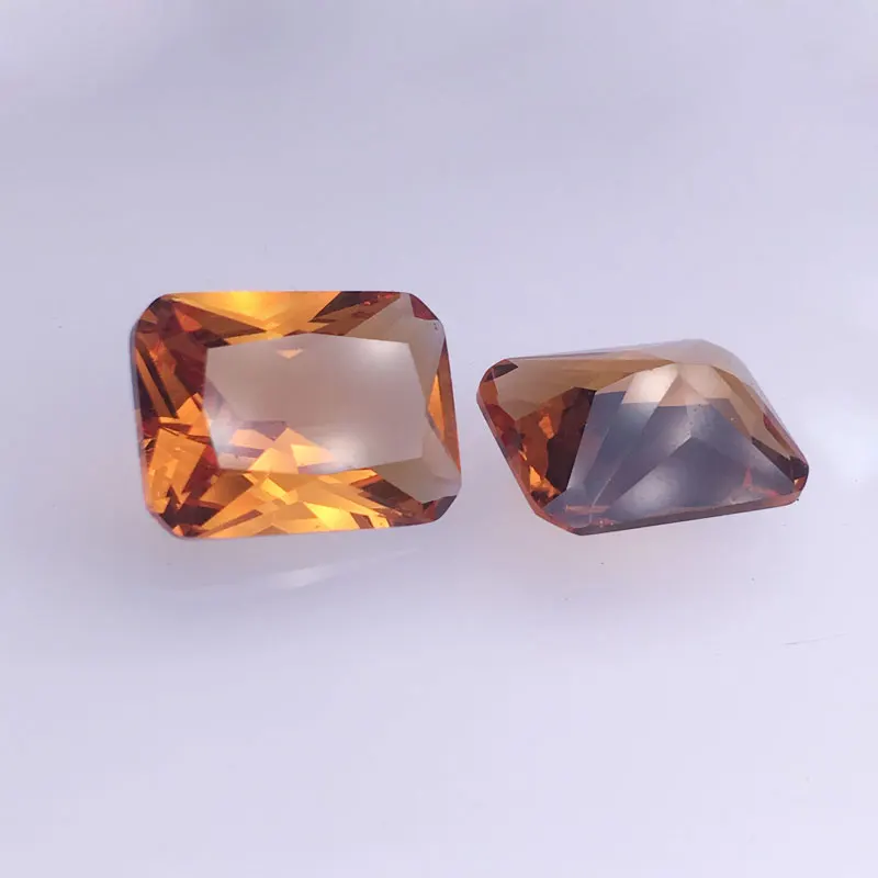 CSJ Created Diaspore Zultanite Rectangle Cut Loose Gemstone Sultanite For Diy Fine Jewelry Silver Mounting Color Change Stone