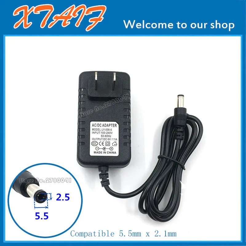 DC 6V1A AC/DC Adapter For RCA WSP150 900 MHz Wireless Speakers Transmitter Charger PSU US EU Plug