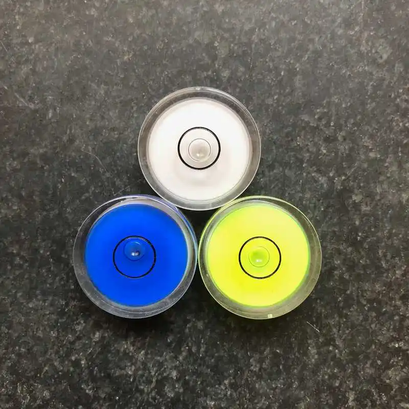 (5 pezzi/lottp) QASE Livella universale Livella a bolla rotonda Livella a bolla circolare in plastica Dimensioni 25 * 10mm