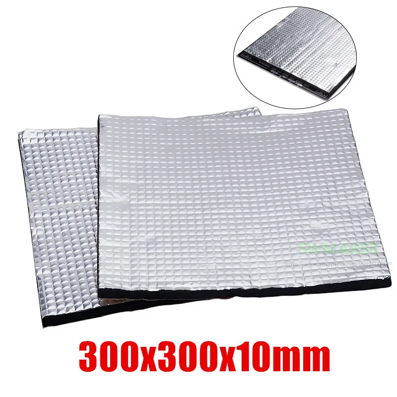 2pcs 300x300mm Heat Insulation Cotton with Adhesive tape 10mm thick for Creality CR-10 heated bed plate