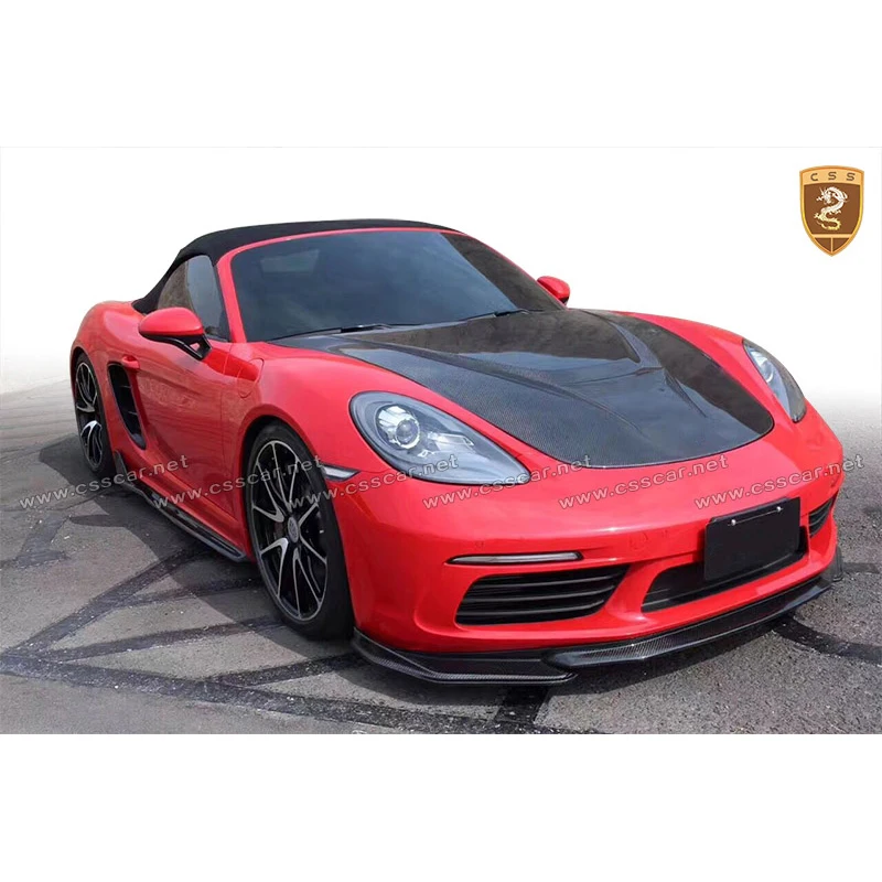 

Carbon Fiber Body Kits Set For Cayman Boxster 718 Body Kits Carbon Front Rear Lip Side Skirts Diffuser Car Accessories