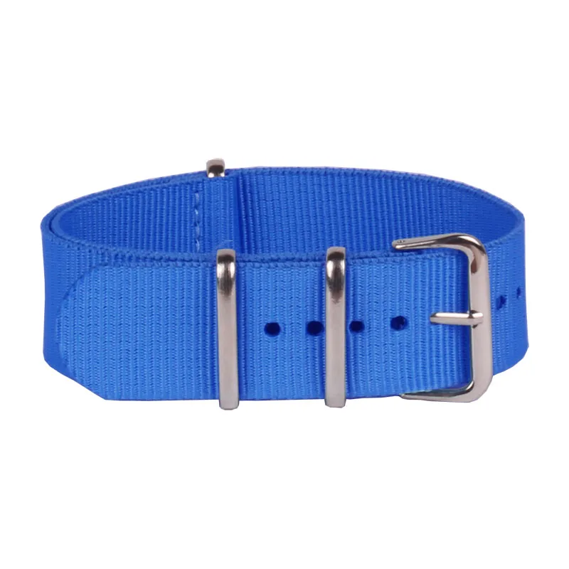 

Buy 2 GET 25% OFF) NEW 22mm Nylon Watch SOLID BLUE COLOR Army Military fabric Woven watchbands Strap Band Buckle belt