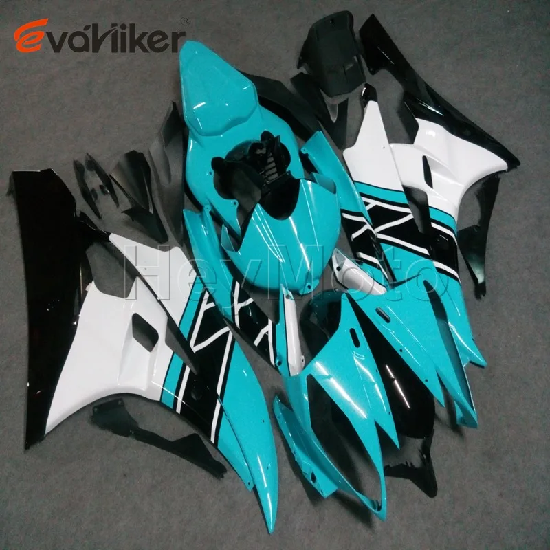 

motorcycle fairings for YZFR6 2006 2007 light blue white YZF R6 06 07 Injection mold H3