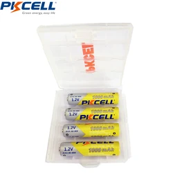 4 x PKCELL 1.2V NIMH 1000mah akumulator AAA zamiennik dla HHR-4DPA/2B bezprzewodowy z opakowanie na baterie etui