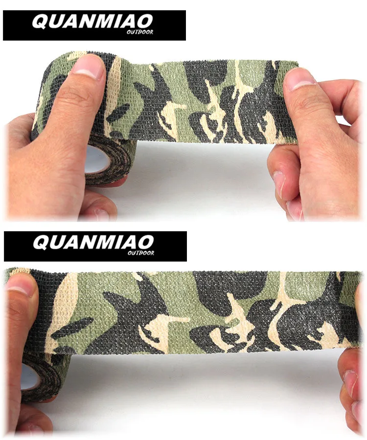 6 Color  Camouflage 1 Roll Stretch Bandage Outdoor Hunting Shooting Tape(4.5M) Military Gun Accessory Bicycle Decoration