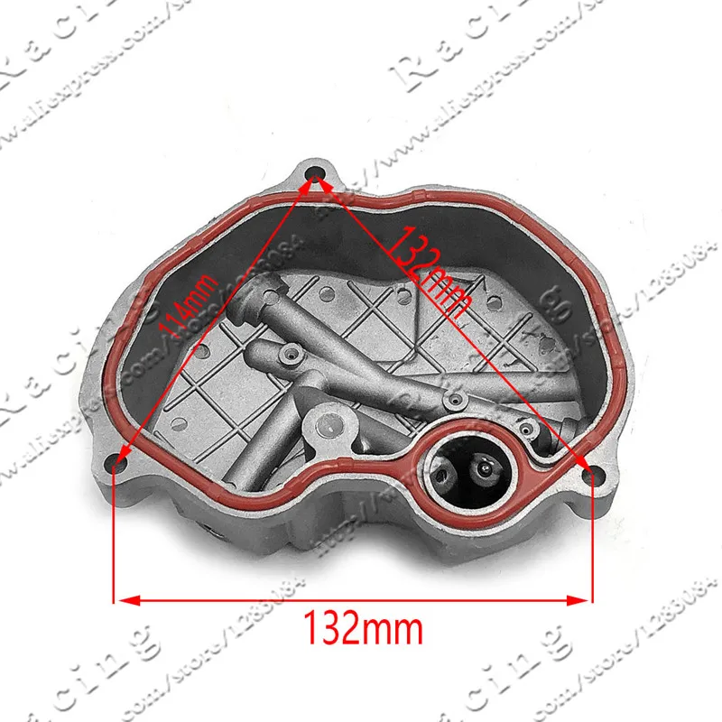 Oil Cooler Radiator and Engine Head Connection Cover For Refit Dirt Pit Bike Motorcycle High Performance Engine Parts