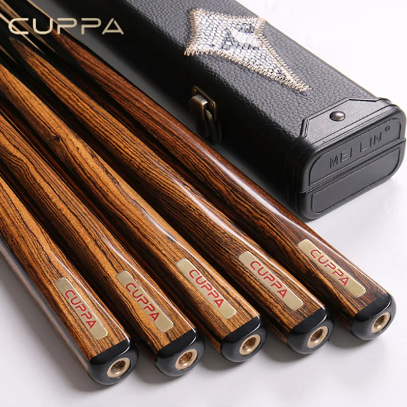 

CUPPA New Arrival 3/4 Snooker Cue Stick Billiard 9.8mm Tip Handmade Snooker Cues Case Set China 2018