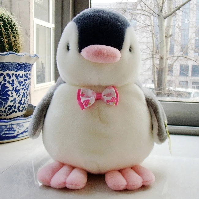 stuffed animal 35cm plush simulation penguin toy bowtie penguin doll gift w3156