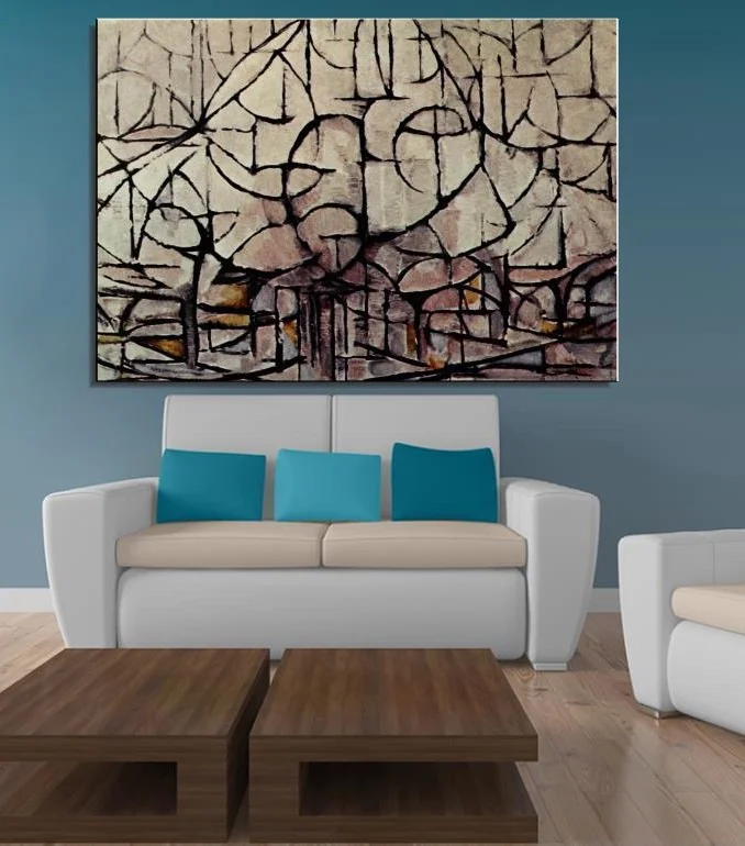 

Piet Cornelies Mondrian, натюрморт, абстрактная масляная живопись, рисунок ручной работы, холст, живопись, искусство