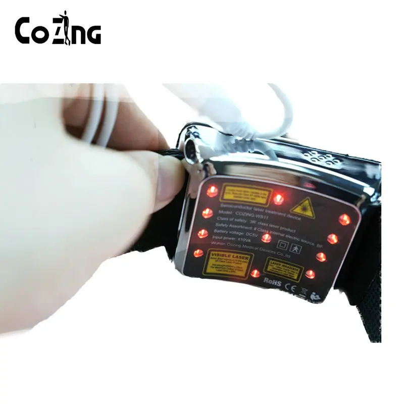 Automatic physical healthy laser treatment watch by 650nm