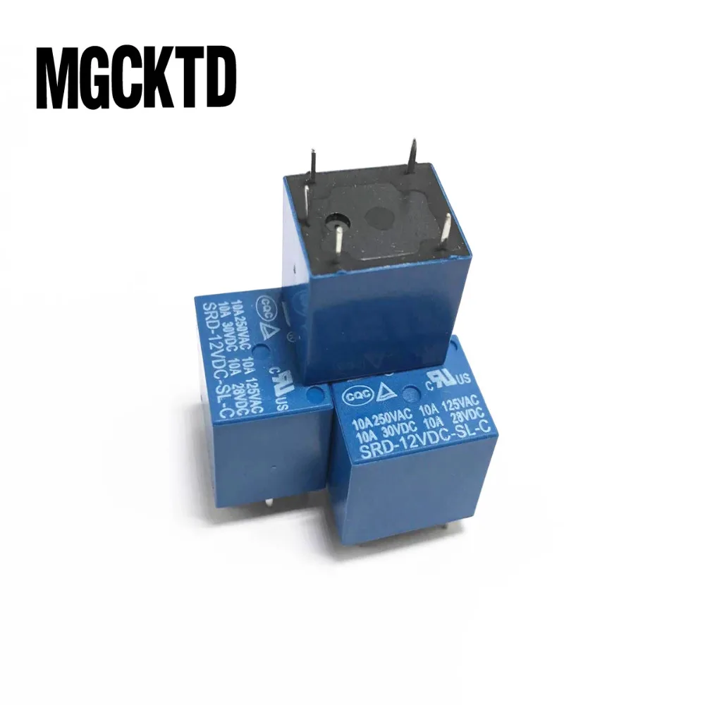 25pcs 12V DC Power Relay SRD-12VDC-SL-C PCB Type