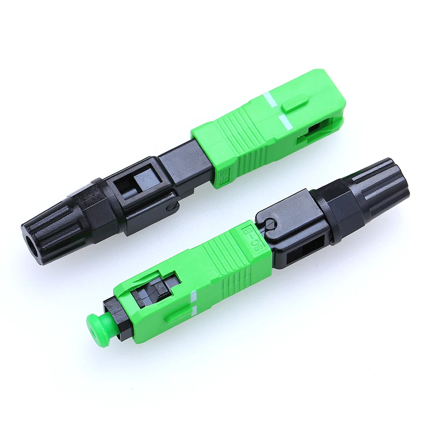 100pcs Free Shipping Fiber Optic Fast Connector SC/APC Covered Wire Optic Connector for Special Broadcasting CATV / FTTH