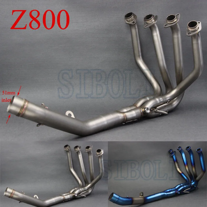 Z800 Motorcycle Middle Pipe Exhaust Muffler Connect Exhaust Link For KAWASAKI Z800 Full System 2010 2011 2012 2013 2014 Year