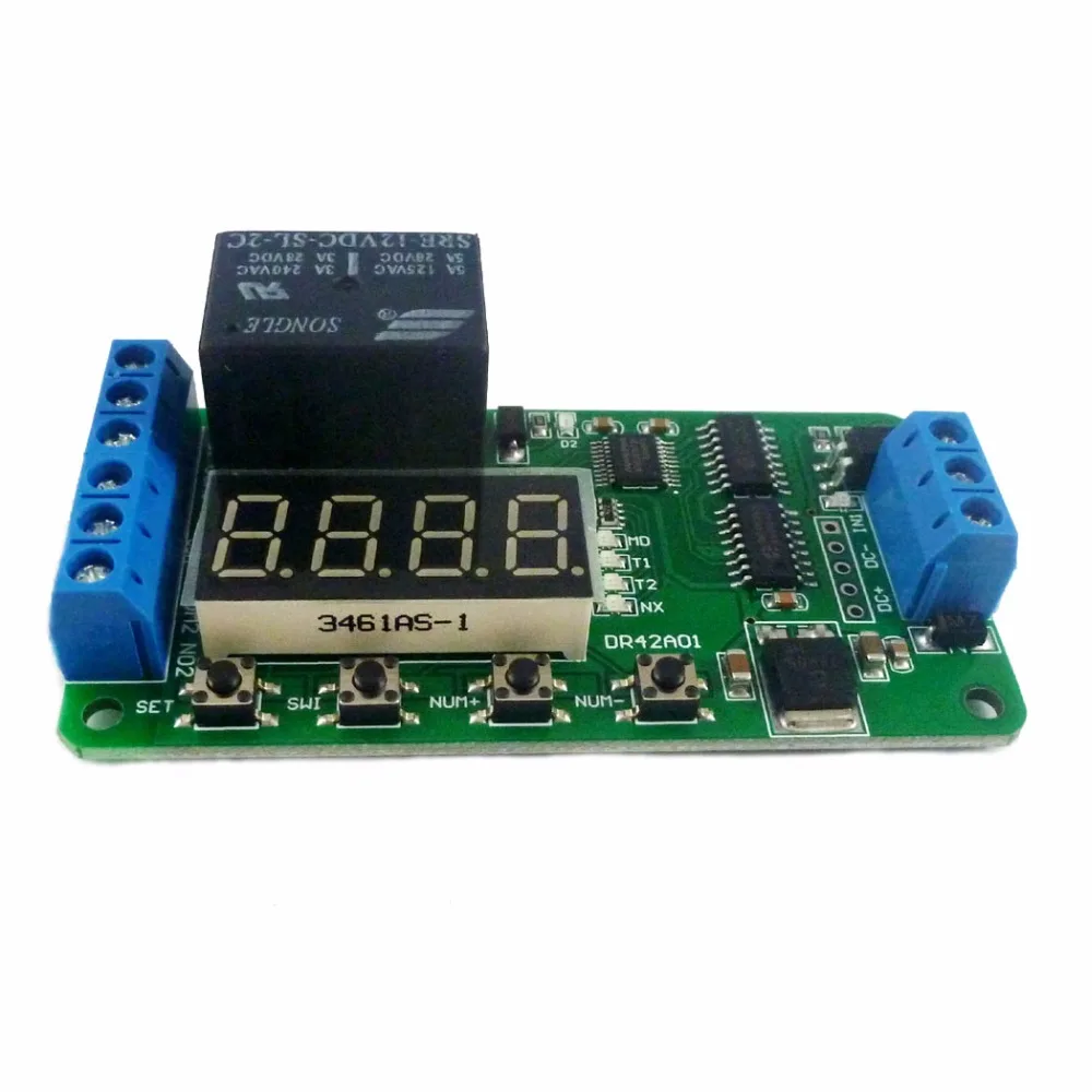 

Dual CH DC 12V Multifunction DPDT Delay Relay Time Switch Turn on/off PLC Module For Polarity switching Stereo Audio