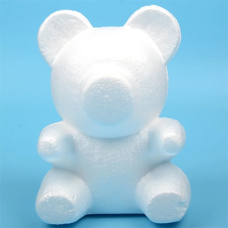 Polystyrene Styrofoam Foam Ball Rose Bear White Craft For DIY Party Decoration Wedding New Year Valentines Day Gift