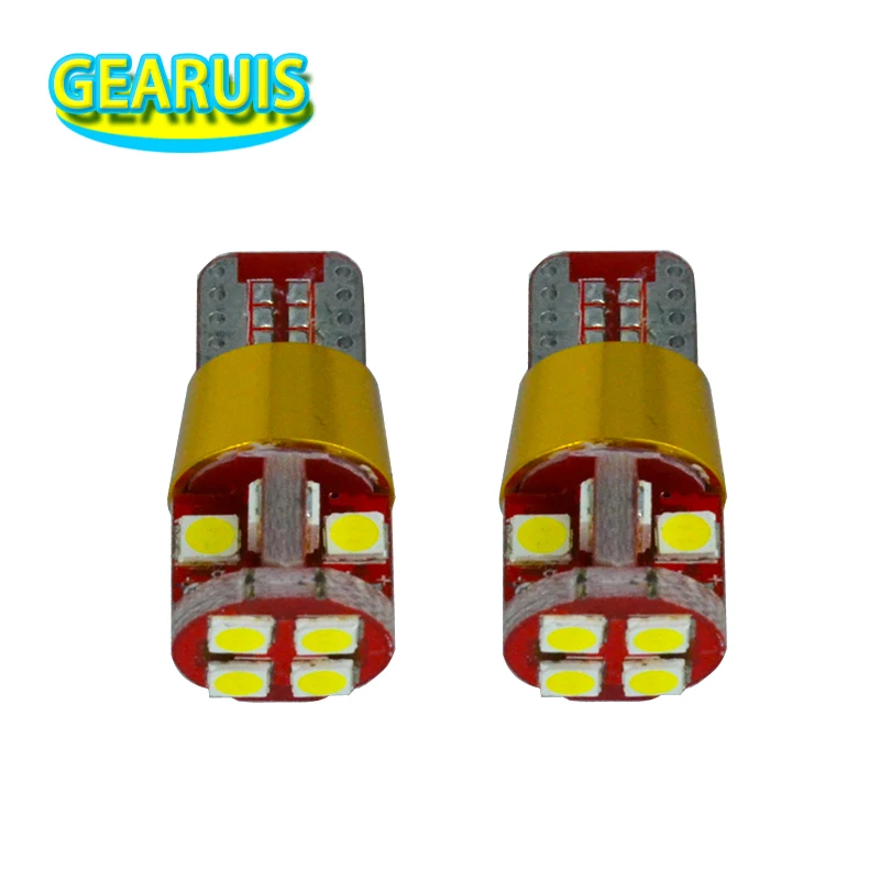 2pcs T10 W5W Canbus 3030 LED 12 SMD 0.19A No Error 194 168 Non polar  car auto reading parking fog marker rear light 12V to 24V