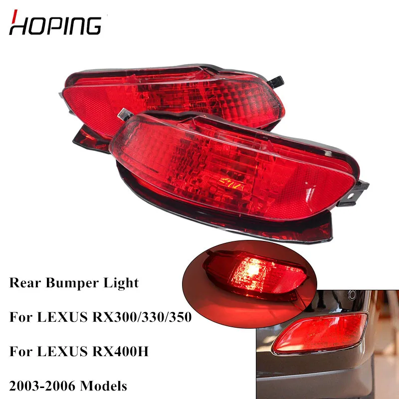 Hoping Rear Bumper Fog Light For LEXUS RX300 RX330 RX350 RX400H 2003 2004 2005 2006 HARRIER HV Rear Fog Lamp With bulb