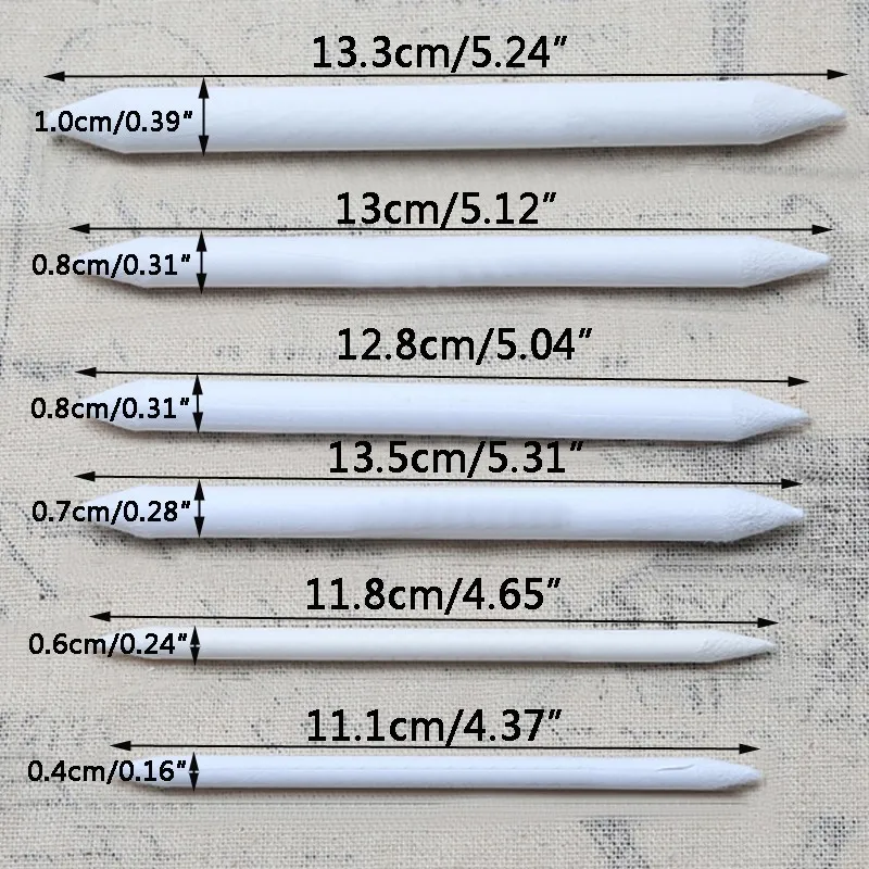 Double Head Durable Art Drawing Tool Pastel New Blending Smudge Tortillon Material Escolar Sketching Paper Pencil