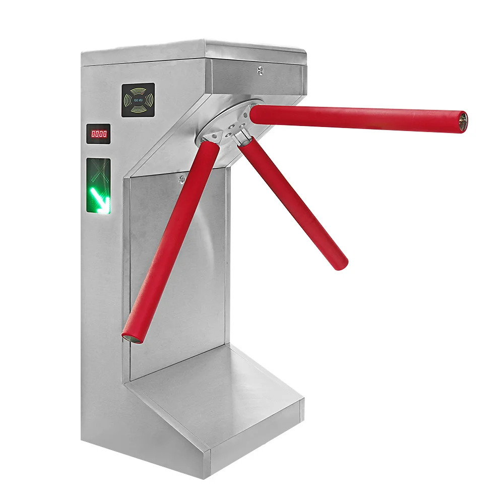 Vertical Waist High Tripod Turnstile /Construction engineer management Access control systemTurnstile Atuo Gate