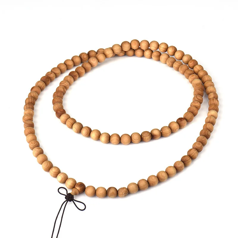 6mm 8mm 108 Beads Natural Taihang Mountain Cliff Parker Wood Buddhist Buddha Bracelet Women Men Meditation Prayer Bead Mala Gift