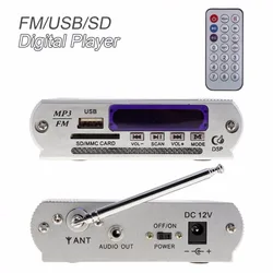 Mini Dazzle renkli LED seviye göstergesi güç amplifikatörü dijital ses müzik çalar uzaktan kumanda desteği ile DVD/ FM/ MP3/ SD/ USB