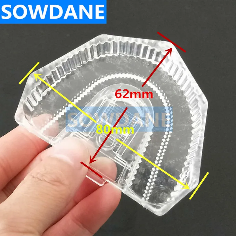 20PCS Disposable Plastic Dental Lab Laboratory plaster Mold Base Denture Tray Model Dental Sectioned Base Kit Transparent Clear