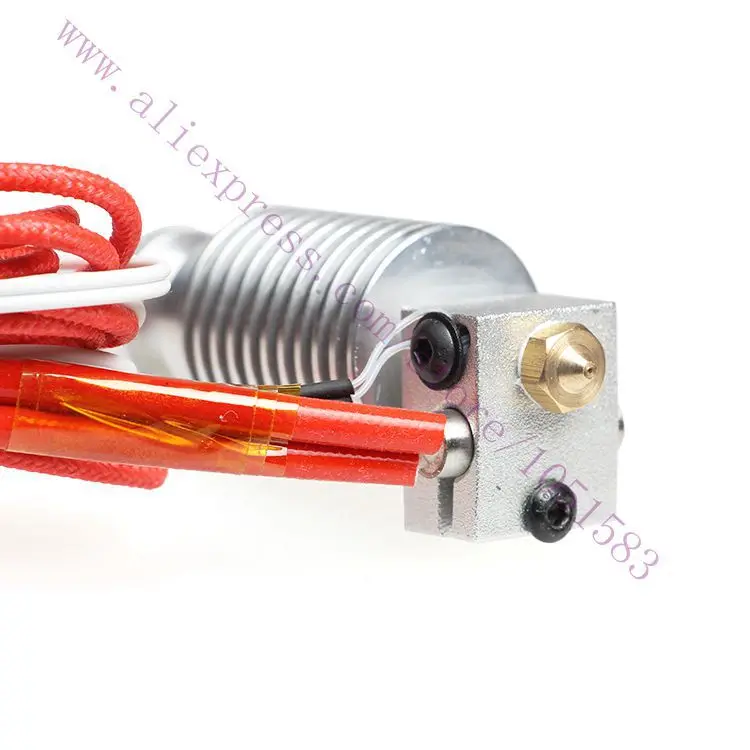 Newest, V6 All metal J-head Direct HotEnd Wade Extruder with Heater&Thermistor V6 Hot End for 1.75/3.0mm 3D Printer