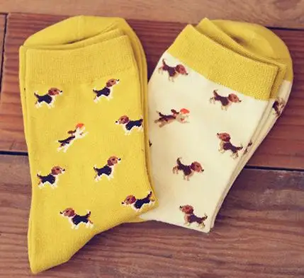 Caramella animal socks Sausage dog dachshund Ido hvalp hush pup puppy huisdier pet szczeniak retail support wholesale zoo WZ032