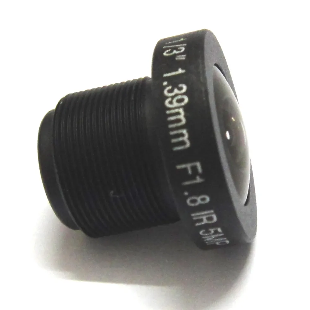 HD 5MP 1.39มิลลิเมตรกล้องวงจรปิดเลนส์ Fisheye 1/3 "มุมกว้าง F1.8 M12บอร์ด IR พาโนรามาสำหรับกล้อง720P/1080P