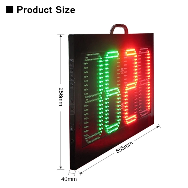 Portable led electronic sports scoreboard 8 inch 4 digits red Green color dispaly soccer  Substitution display